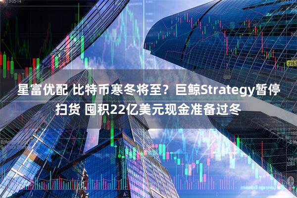 星富优配 比特币寒冬将至?巨鲸Strategy暂停扫货 囤积22亿美元现金准备过冬